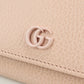 GUCCI 598587 Bi-fold wallet GG Marmont Double GG Medium wallet leather pink Women