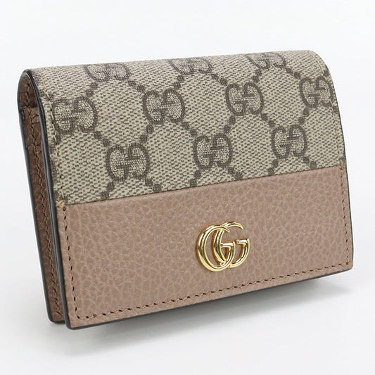 GUCCI 658610 17WAG 5788 Bi-fold wallet Card Case wallet Compact wallet GG Supreme Canvas,leather Multi Women