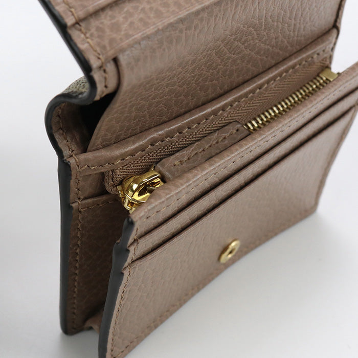 GUCCI 658610 17WAG 5788 Bi-fold wallet Card Case wallet Compact wallet GG Supreme Canvas,leather Multi Women