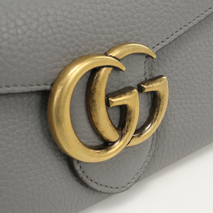 GUCCI 400586 Continental wallet GG Marmont double fold coin purse leather Women