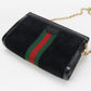 GUCCI 503877 Small Shoulder Bag Ofidia Shoulder Suede/leather black Women