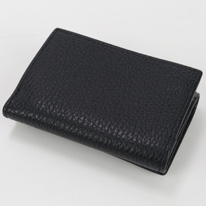 GUCCI 735829 Tri-fold wallet GG Marmont with coin purse leather black unisex