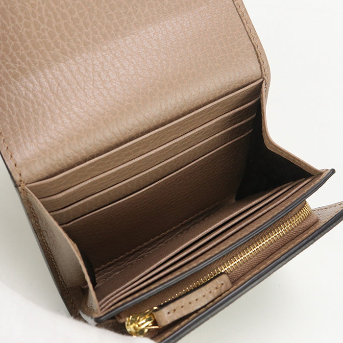 GUCCI GU85910 Medium wallet By color Folded wallet GG Supreme beige Women