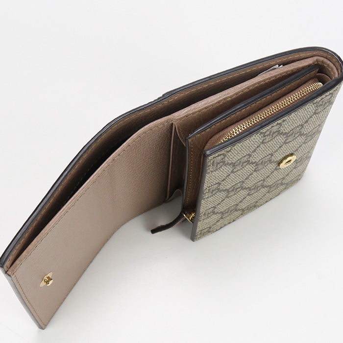 GUCCI GU85910 Medium wallet By color Folded wallet GG Supreme beige Women