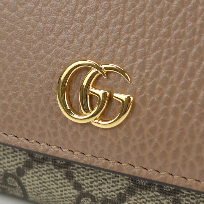 GUCCI GU85910 Medium wallet By color Folded wallet GG Supreme beige Women