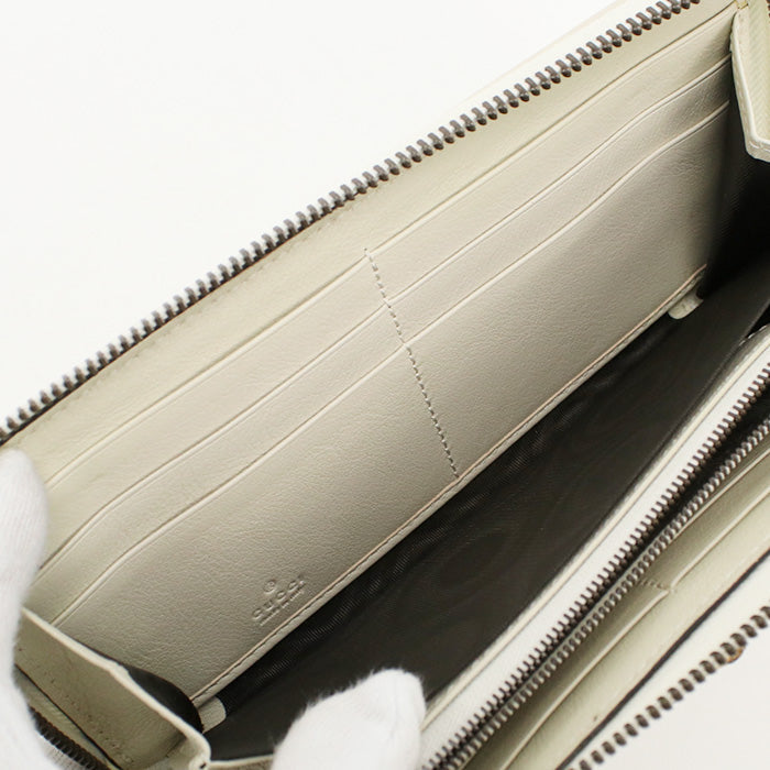 GUCCI GU86335 Continental wallet Gucci Diana PurseZip Around leather White Women