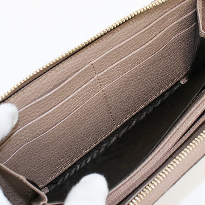 GUCCI GU86361 Zip around wallet Double G PurseZip GG Supreme beige Women