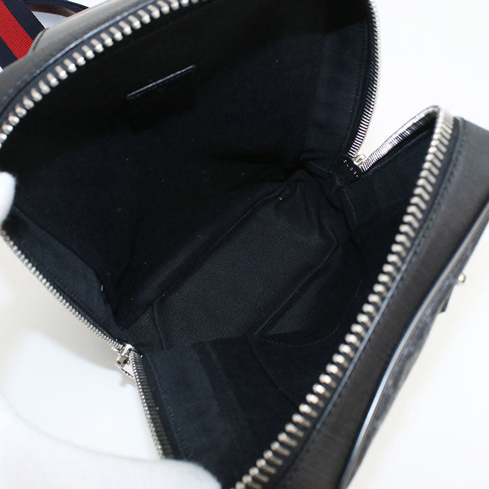 GUCCI 478325 Belt bag GG Supreme body bag black mens