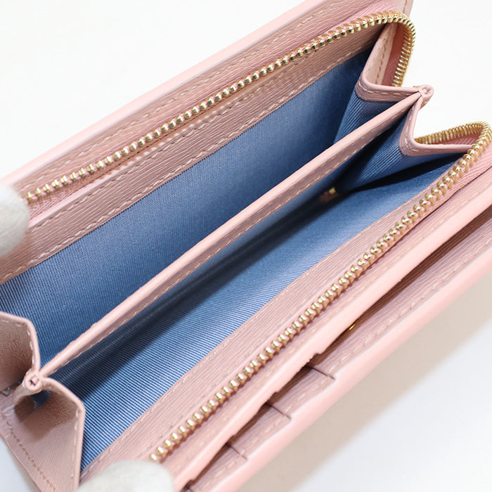 GUCCI GU86813 Card Case wallet Gucci Script Folded wallet leather pink Women