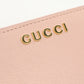 GUCCI GU86813 Card Case wallet Gucci Script Folded wallet leather pink Women