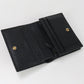GUCCI 456126 Card Case wallet Double G Folded wallet leather black Women