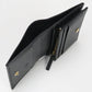 GUCCI 456126 Card Case wallet Double G Folded wallet leather black Women