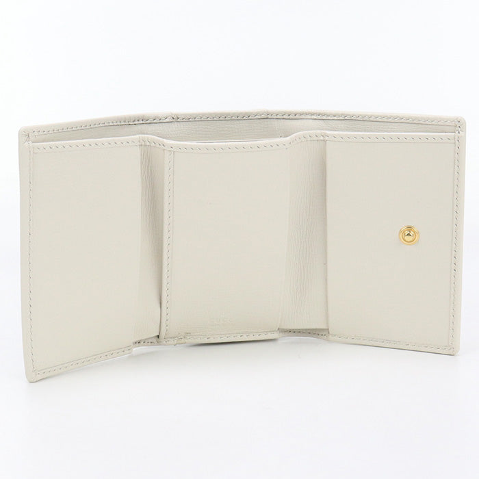 GUCCI 644462 Tri-fold wallet Gucci Horsebit 1955 GG Supreme/leather beige Women