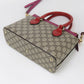 GUCCI 453117 Handbag GG Supreme 2WAY handbag PVC, leather multicolor Women