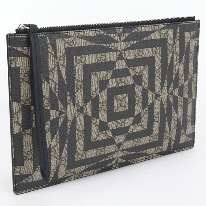 GUCCI 411417 Clutch bag GG Kaleido GG Supreme beige mens