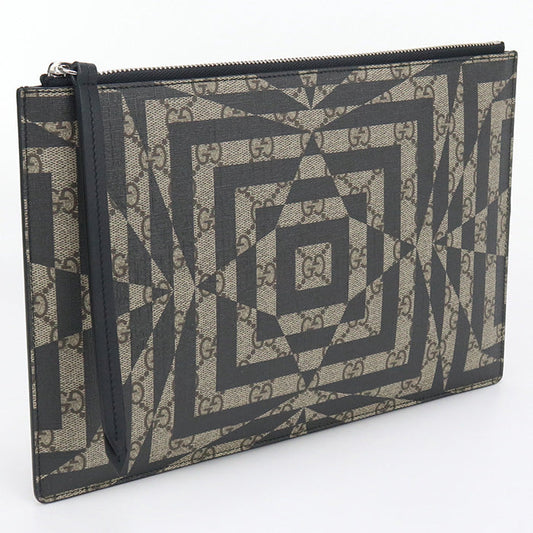 GUCCI 411417 Clutch bag GG Kaleido GG Supreme beige mens