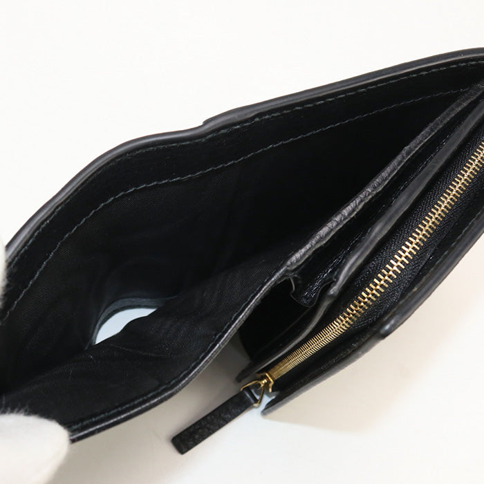GUCCI 598587 Bi-fold wallet GG Marmont Double G Medium wallet GG Supreme Canvas, leather black Women