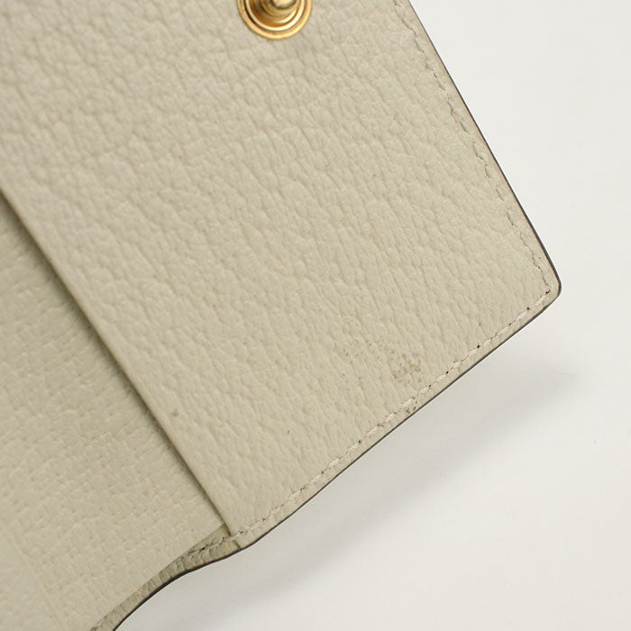 GUCCI 644334 Tri-fold wallet Ofidia GG Supreme/leather Beige Women