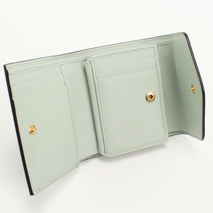 GUCCI 772793 Tri-fold wallet GG logo Three fold wallet leather green Women