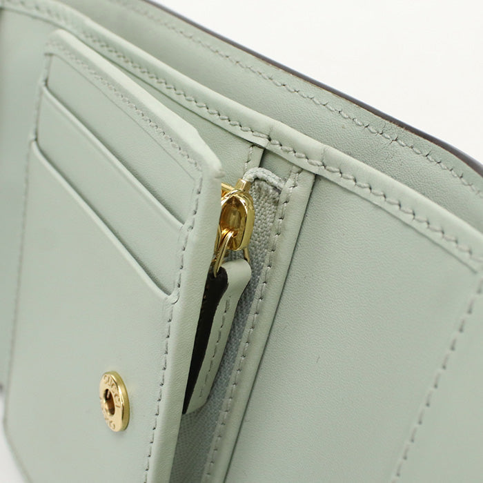 GUCCI 772793 Tri-fold wallet GG logo Three fold wallet leather green Women
