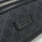GUCCI 474293 body bag GG Supreme Belt bag/Sling Bag GG Supreme Canvas black mens