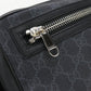 GUCCI 474293 body bag GG Supreme Belt bag/Sling Bag GG Supreme Canvas black mens