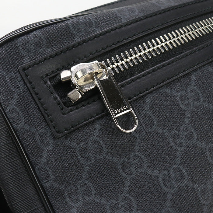GUCCI 474293 body bag GG Supreme Belt bag/Sling Bag GG Supreme Canvas black mens