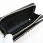 GUCCI 772639 0OP0N 1000 Bi-fold wallet Gucci Script Mini U-shaped zipper wallet leather black unisex