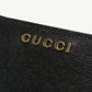 GUCCI 772639 0OP0N 1000 Bi-fold wallet Gucci Script Mini U-shaped zipper wallet leather black unisex