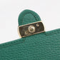 GUCCI 615523 Interlocking G Chain wallet leather Green Women