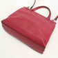 GUCCI 392013 525040 Handbag Bamboo Daily Top handle 2WAY bag leather Red Women