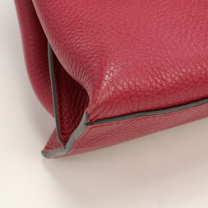 GUCCI 392013 525040 Handbag Bamboo Daily Top handle 2WAY bag leather Red Women