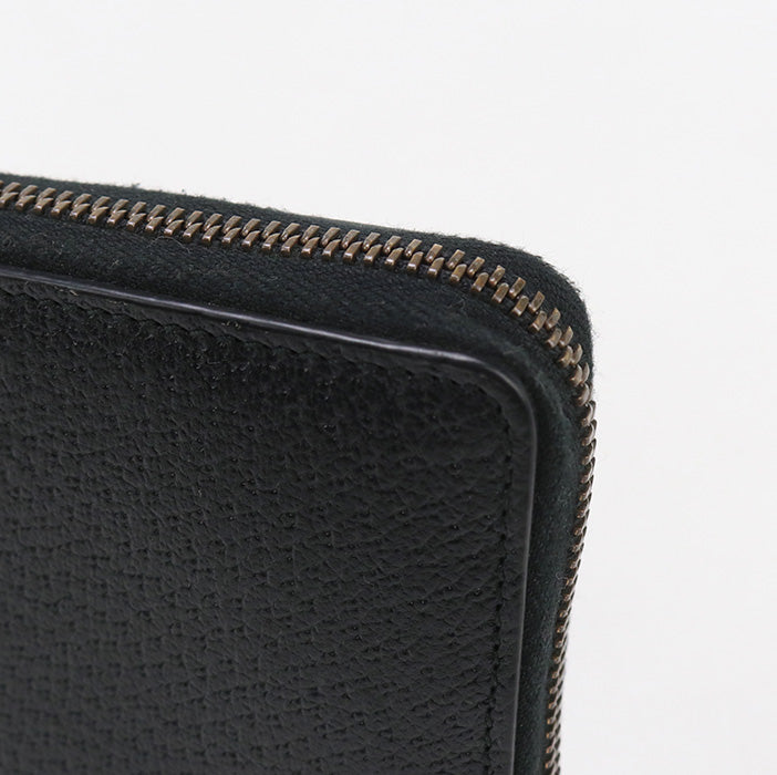 GUCCI 428736 Long Wallet GG Marmont Zip around wallet leather black unisex