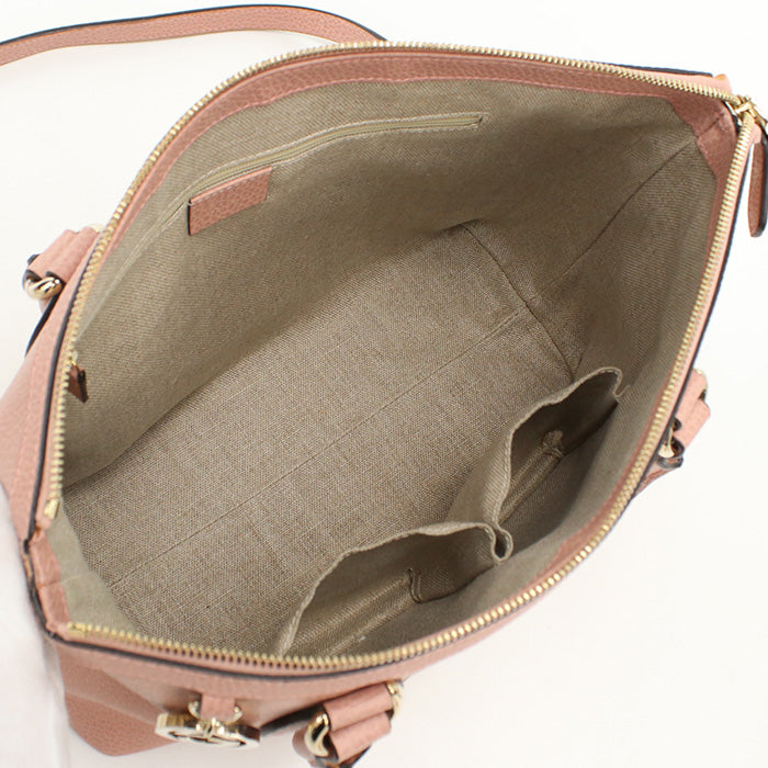 GUCCI 449650 Handbag Interlocking G 2WAY handbag leather pink Women