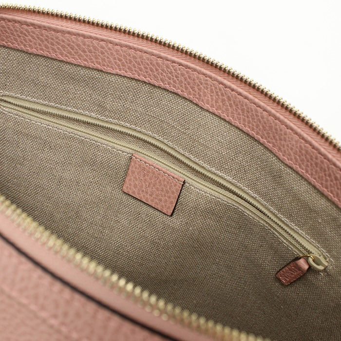 GUCCI 449650 Handbag Interlocking G 2WAY handbag leather pink Women