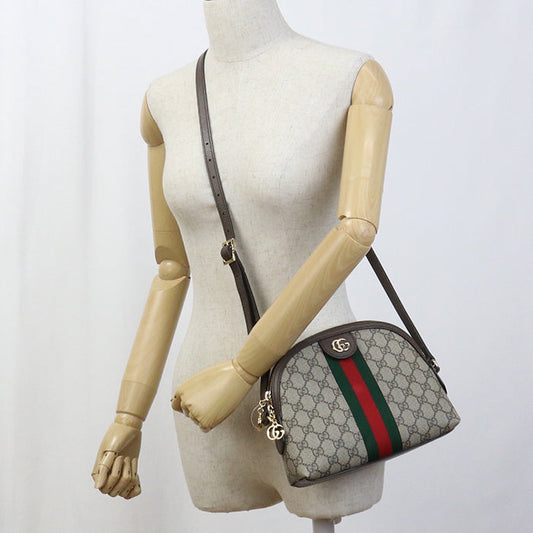 GUCCI 499621 Shoulder Bag Offidia GG Supreme Sherry Line Small Shoulder Bag PVC/leather Women