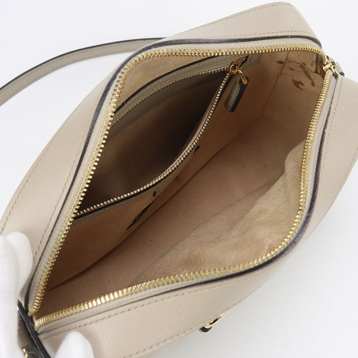 GUCCI 645454 Shoulder Bag Gucci Horsebit 1955 leather beige Women