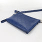 GUCCI 696009 Shoulder Bag GG emboss Medium 2-Way Clutch Bag leather blue mens