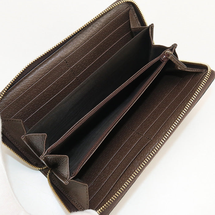 GUCCI 523154 96IWG 8745 Long Wallet Ophidia GG Zipper Wallet GG Supreme Canvas, leather Multicolor Women