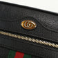 GUCCI 517350 Shoulder Bag Offidia Sherry Line Pochette leather black Women
