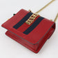 GUCCI GU89861 ChainShoulder Bag Silvi Shoulder Bag leather red Women