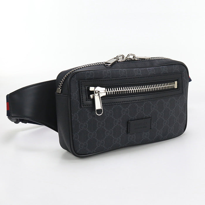 GUCCI GU89970 Belt bag GG Supreme body bag GG Supreme Canvas black mens