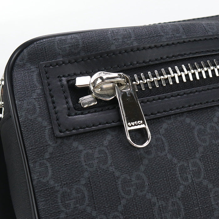 GUCCI GU89970 Belt bag GG Supreme body bag GG Supreme Canvas black mens