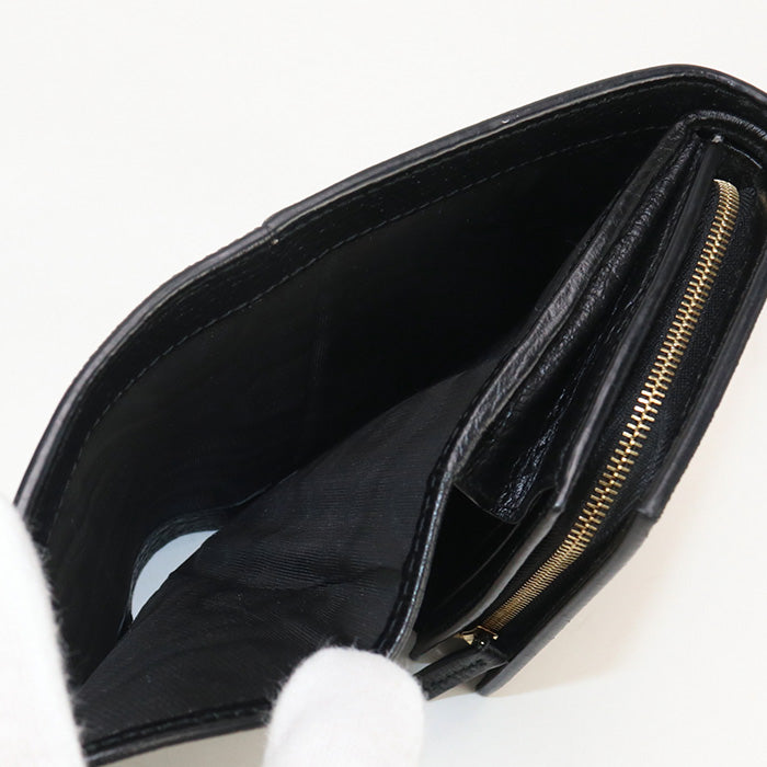 GUCCI GU90429 Bicolor Medium GG Folded wallet GG Supreme Canvas black Women