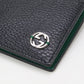 GUCCI 610466 CA02N 1080 Bi-fold wallet Interlocking G Coin wallet leather black mens