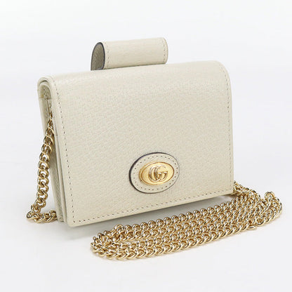 GUCCI GU90460 Chain wallet Intermarmont Chain wallet leather white Women