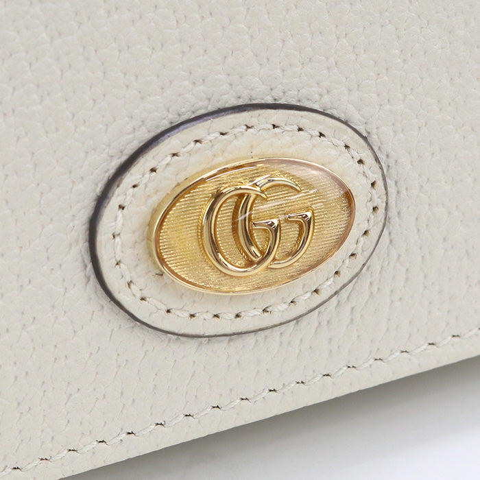 GUCCI GU90460 Chain wallet Intermarmont Chain wallet leather white Women