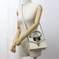 GUCCI GU90528 2WAY handbag Silvi Shoulder Bag leather white gold Women