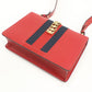 GUCCI 421882 Silvi Shoulder Bag leather red Women