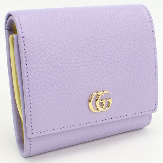 GUCCI GU91309 Medium Double G Folded wallet leather/Medium purple Women